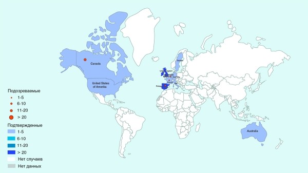 ВОЗ бьет тревогу: в мире наблюдается рост заражений оспой обезьян
ВОЗ бьет тревогу: в мире наблюдается рост заражений оспой обезьян